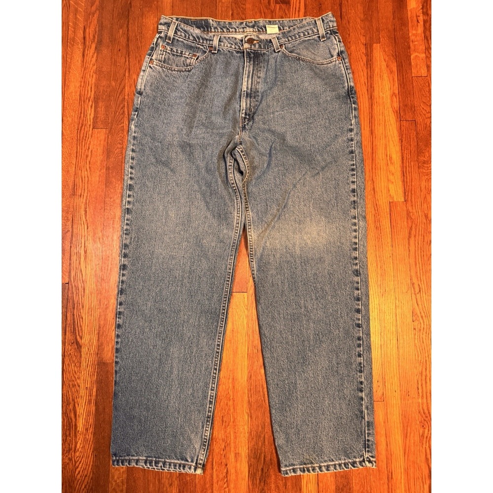 Vintage Levis 550 Jeans Mens Size 38x32 Medium Wash Blue MADE IN USA